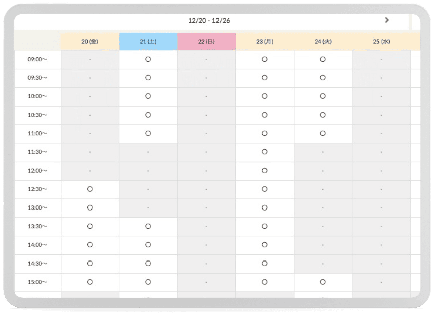 体験レッスンの流れ